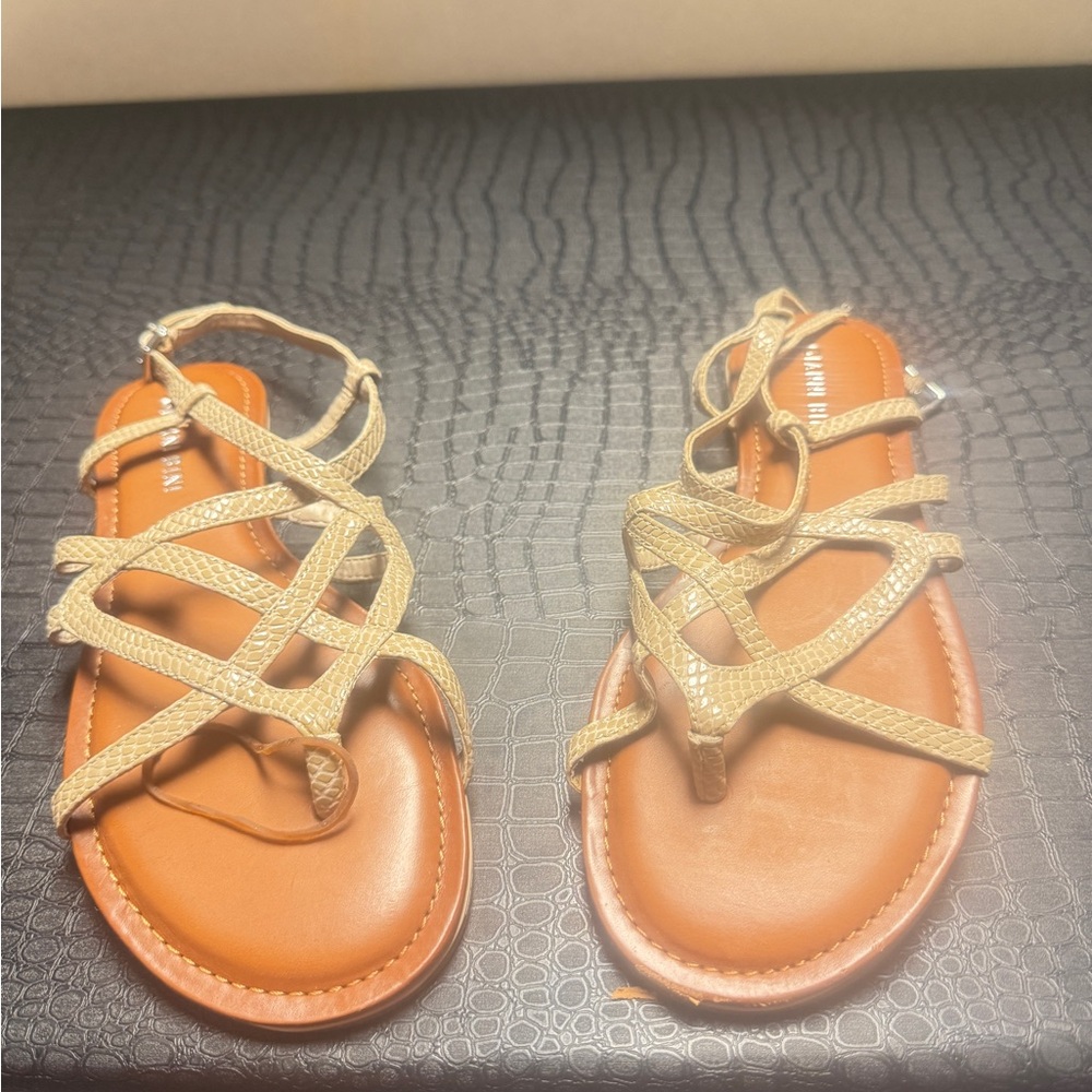 Gianni Bini Tan Strappy Sandals